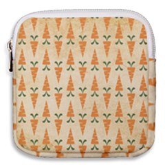 Patter Carrot Pattern Carrot Print Mini Square Pouch by Pakrebo