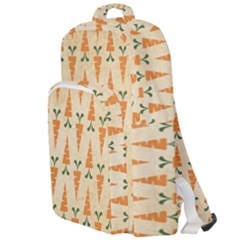 Patter Carrot Pattern Carrot Print Double Compartment Backpack by Pakrebo