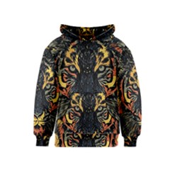 Tiger Predator Abstract Feline Kids  Pullover Hoodie by Pakrebo