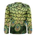 Peacock Feathers Peacock Bird Men s Long Sleeve Tee View2