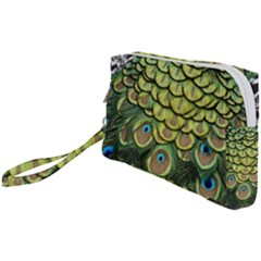 Peacock Feathers Peacock Bird Wristlet Pouch Bag (small) by Pakrebo