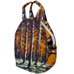 Forest Woods Trees Night Shadows Travel Backpacks by Pakrebo