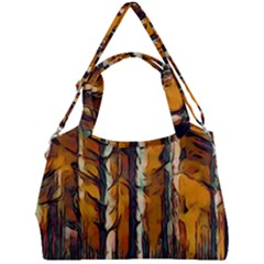 Forest Woods Trees Night Shadows Double Compartment Shoulder Bag