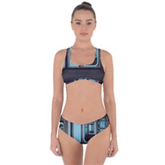 Explore Outer Space Sci Fi Fantasy Criss Cross Bikini Set by Pakrebo