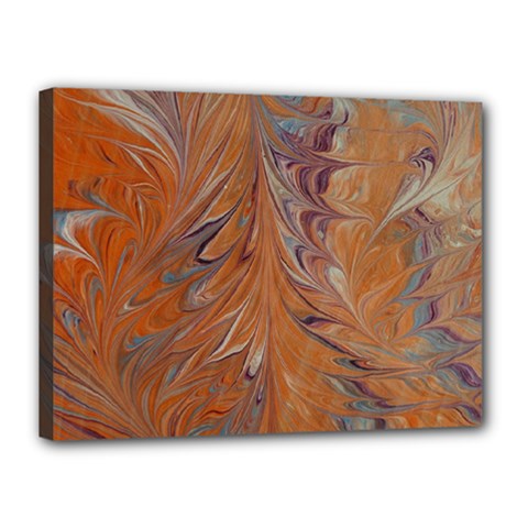 Marbled Paper Mottle Color Movement Canvas 16  X 12  (stretched) by Pakrebo