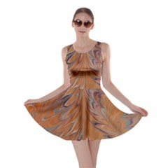 Marbled Paper Mottle Color Movement Skater Dress by Pakrebo