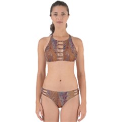 Marbled Paper Mottle Color Movement Perfectly Cut Out Bikini Set by Pakrebo