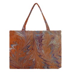 Marbled Paper Mottle Color Movement Medium Tote Bag by Pakrebo