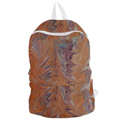 Marbled Paper Mottle Color Movement Foldable Lightweight Backpack by Pakrebo