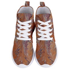 Marbled Paper Mottle Color Movement Women s Lightweight High Top Sneakers by Pakrebo