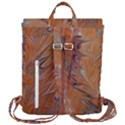 Marbled Paper Mottle Color Movement Flap Top Backpack View3