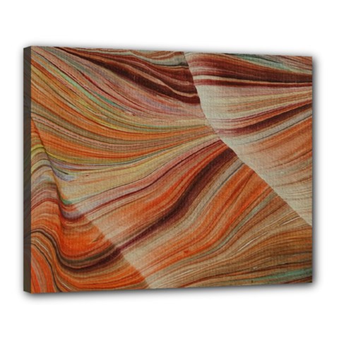 Marbled Paper Mottle Color Movement Canvas 20  x 16  (Stretched)