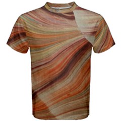 Marbled Paper Mottle Color Movement Men s Cotton Tee