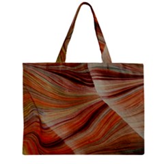 Marbled Paper Mottle Color Movement Zipper Mini Tote Bag by Pakrebo