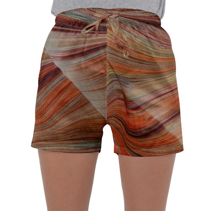 Marbled Paper Mottle Color Movement Sleepwear Shorts