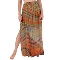 Marbled Paper Mottle Color Movement Maxi Chiffon Tie-up Sarong by Pakrebo