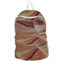 Marbled Paper Mottle Color Movement Foldable Lightweight Backpack by Pakrebo