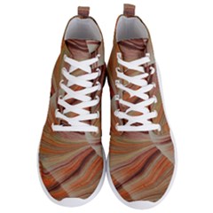 Marbled Paper Mottle Color Movement Men s Lightweight High Top Sneakers by Pakrebo