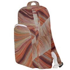 Marbled Paper Mottle Color Movement Double Compartment Backpack by Pakrebo