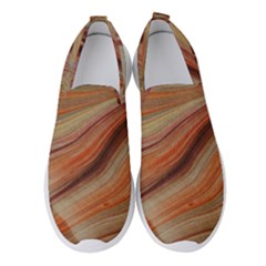 Marbled Paper Mottle Color Movement Women s Slip On Sneakers