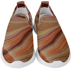 Marbled Paper Mottle Color Movement Kids  Slip On Sneakers