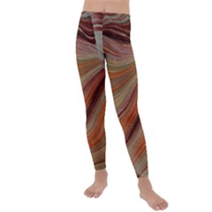 Marbled Paper Mottle Color Movement Kids  Lightweight Velour Leggings