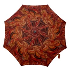 Marbled Paper Mottle Color Movement Hook Handle Umbrellas (medium) by Pakrebo