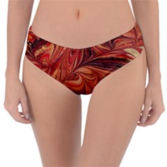 Marbled Paper Mottle Color Movement Reversible Classic Bikini Bottoms by Pakrebo