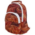 Marbled Paper Mottle Color Movement Rounded Multi Pocket Backpack View1