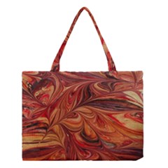 Marbled Paper Mottle Color Movement Medium Tote Bag by Pakrebo