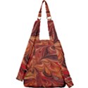 Marbled Paper Mottle Color Movement Center Zip Backpack View2