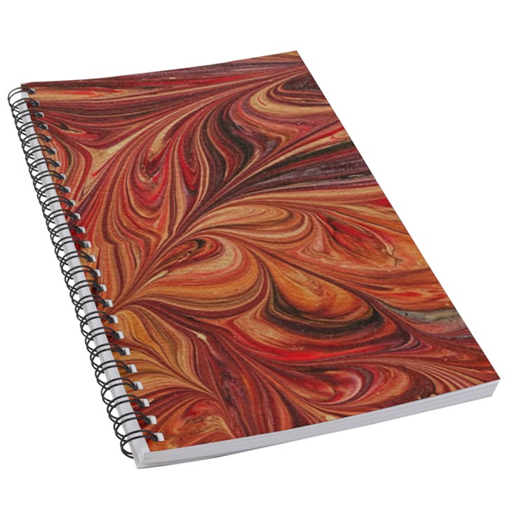 Marbled Paper Mottle Color Movement 5.5  x 8.5  Notebook