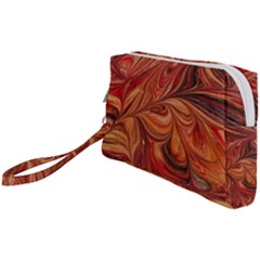 Marbled Paper Mottle Color Movement Wristlet Pouch Bag (small)