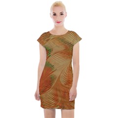 Mottle Color Movement Colorful Cap Sleeve Bodycon Dress by Pakrebo