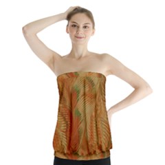 Mottle Color Movement Colorful Strapless Top by Pakrebo