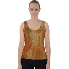 Mottle Color Movement Colorful Velvet Tank Top by Pakrebo