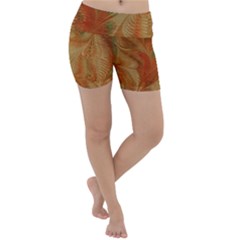 Mottle Color Movement Colorful Lightweight Velour Yoga Shorts by Pakrebo