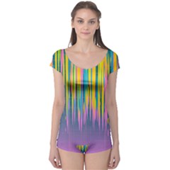 Background Colorful Texture Bright Boyleg Leotard  by Pakrebo