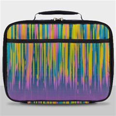 Background Colorful Texture Bright Full Print Lunch Bag by Pakrebo