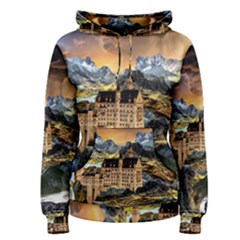 Castle Fantasy Landscape Stormy Women s Pullover Hoodie by Pakrebo