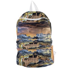 Castle Fantasy Landscape Stormy Foldable Lightweight Backpack by Pakrebo