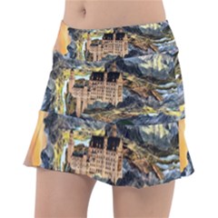 Castle Fantasy Landscape Stormy Tennis Skirt by Pakrebo