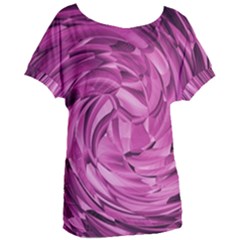 Strudel Magenta Pattern Art Spiral Women s Oversized Tee by Pakrebo