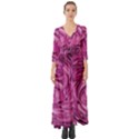 Strudel Magenta Pattern Art Spiral Button Up Boho Maxi Dress View1