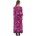 Strudel Magenta Pattern Art Spiral Button Up Boho Maxi Dress View2