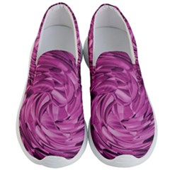 Strudel Magenta Pattern Art Spiral Men s Lightweight Slip Ons by Pakrebo