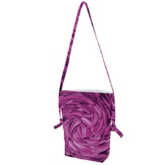 Strudel Magenta Pattern Art Spiral Folding Shoulder Bag by Pakrebo