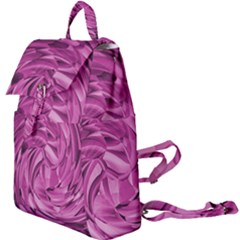 Strudel Magenta Pattern Art Spiral Buckle Everyday Backpack by Pakrebo