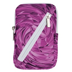 Strudel Magenta Pattern Art Spiral Belt Pouch Bag (small)