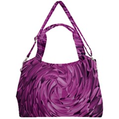 Strudel Magenta Pattern Art Spiral Double Compartment Shoulder Bag by Pakrebo